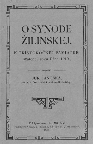 O synode žilinskej
